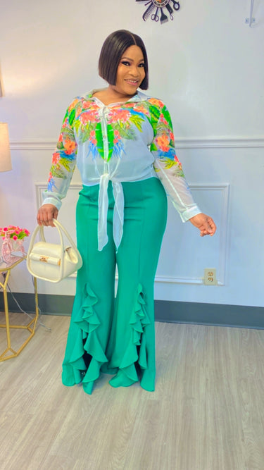 Ruffled pant